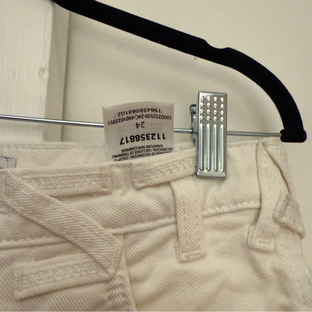 Staud Wrangler Long Denim Shorts